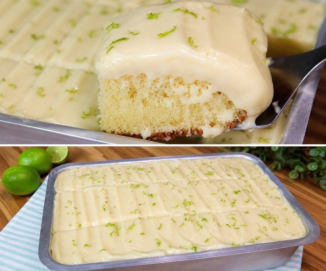 Lemon Cake with Condensed Milk